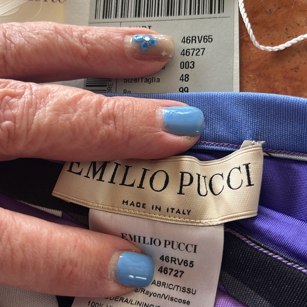 Authentic Emilio Pucci awesome fully lined Fun easy to match up everything skirt - Picture 12 of 12